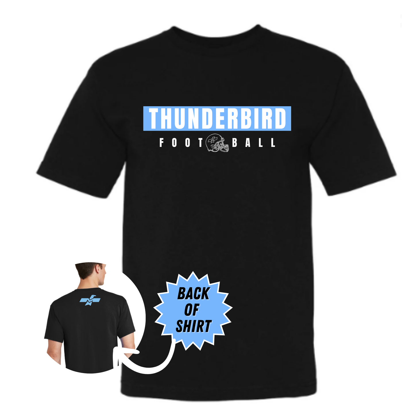 Football Thunderbirds Adult Tee