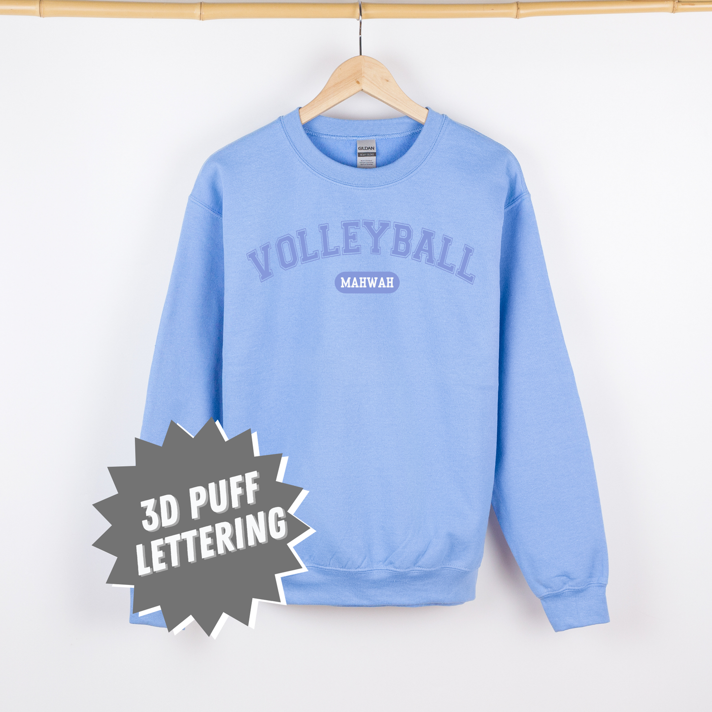Mahwah Volleyball Puff Crewneck - Adult