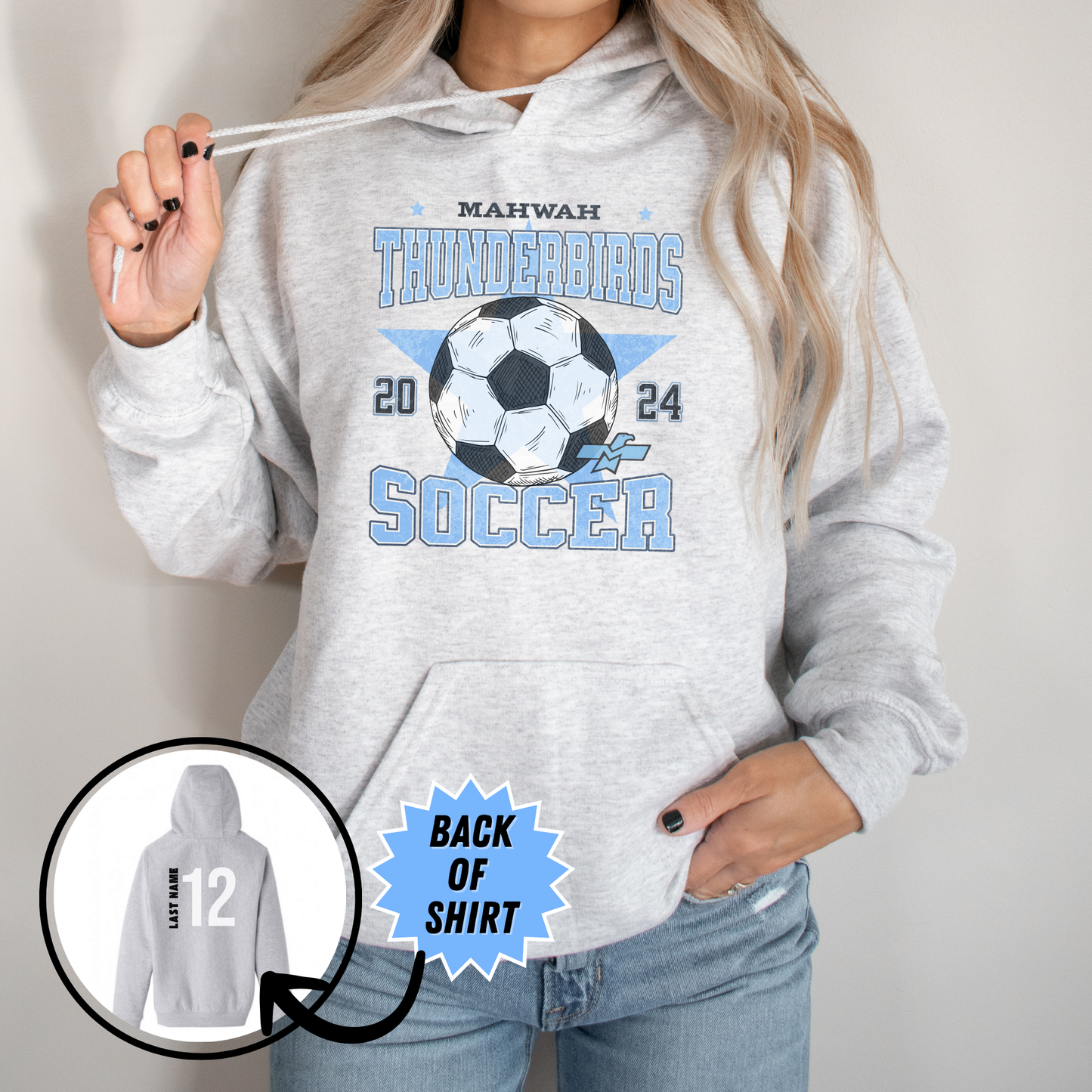 Vintage Ramapo Ridge Soccer Hooded Sweatshirt - Youth