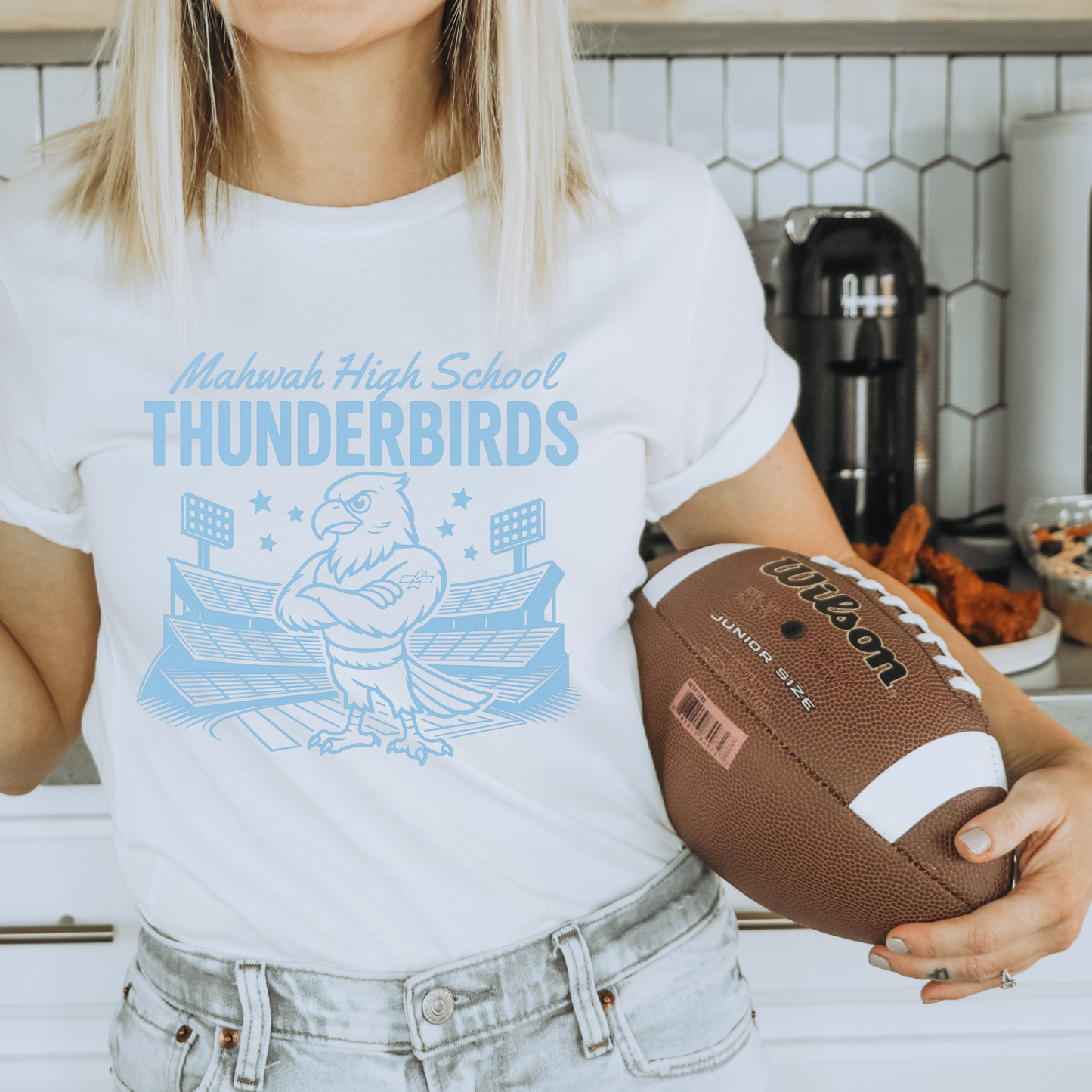 Thunderbird Football Retro Stadium Tee