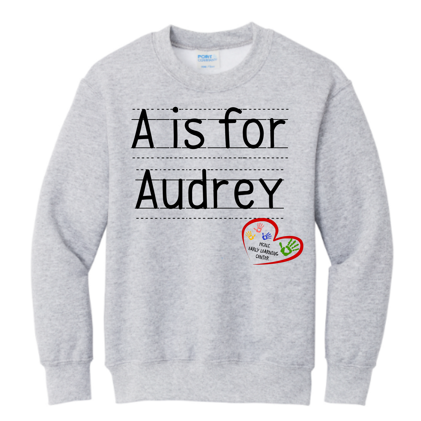 Personalized Name Notebook Adult Crewneck Sweatshirt