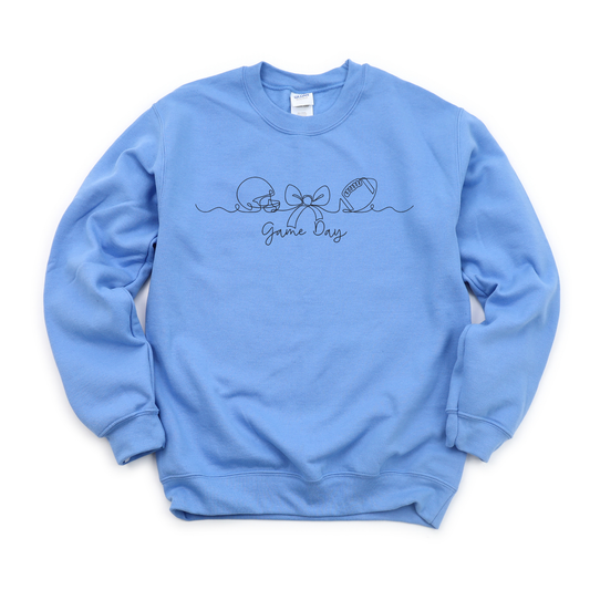 Simplistic Game Day Crewneck Sweatshirt - Adult