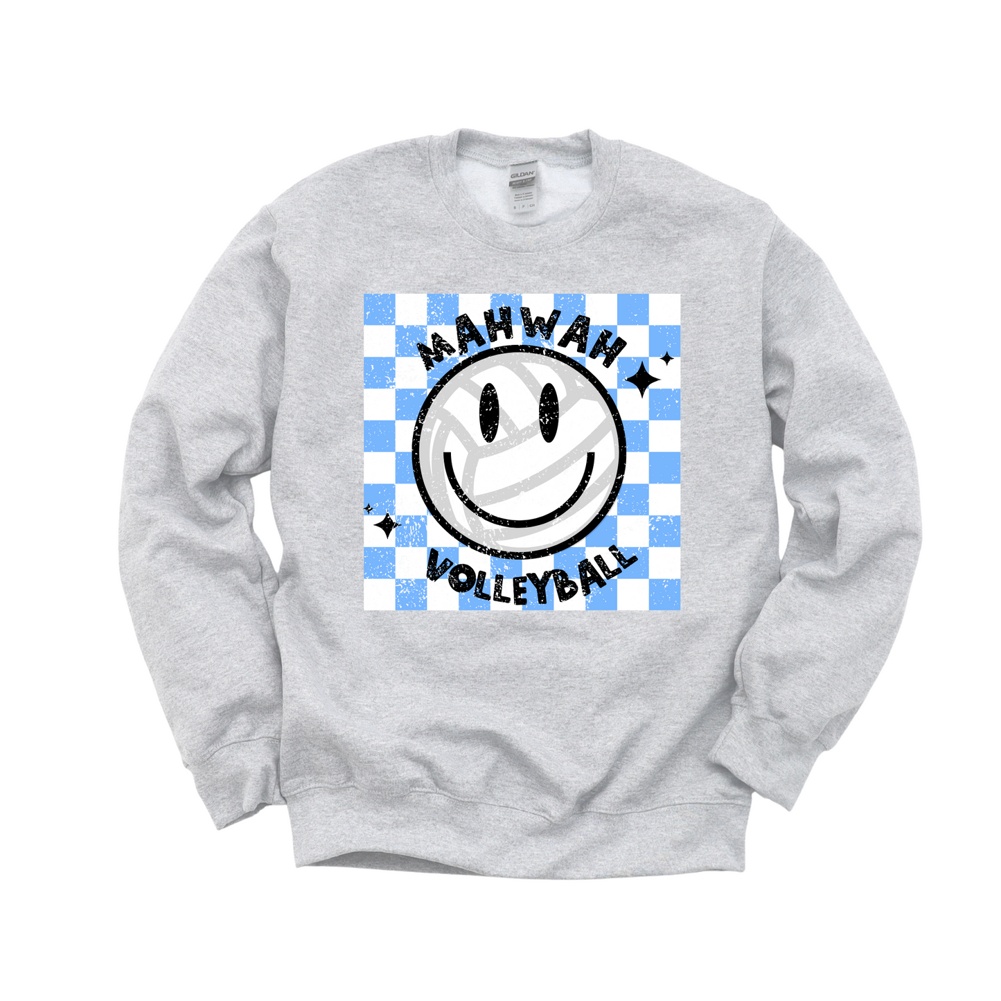 Volleyball Sweatshirt Gray Crewneck - Youth