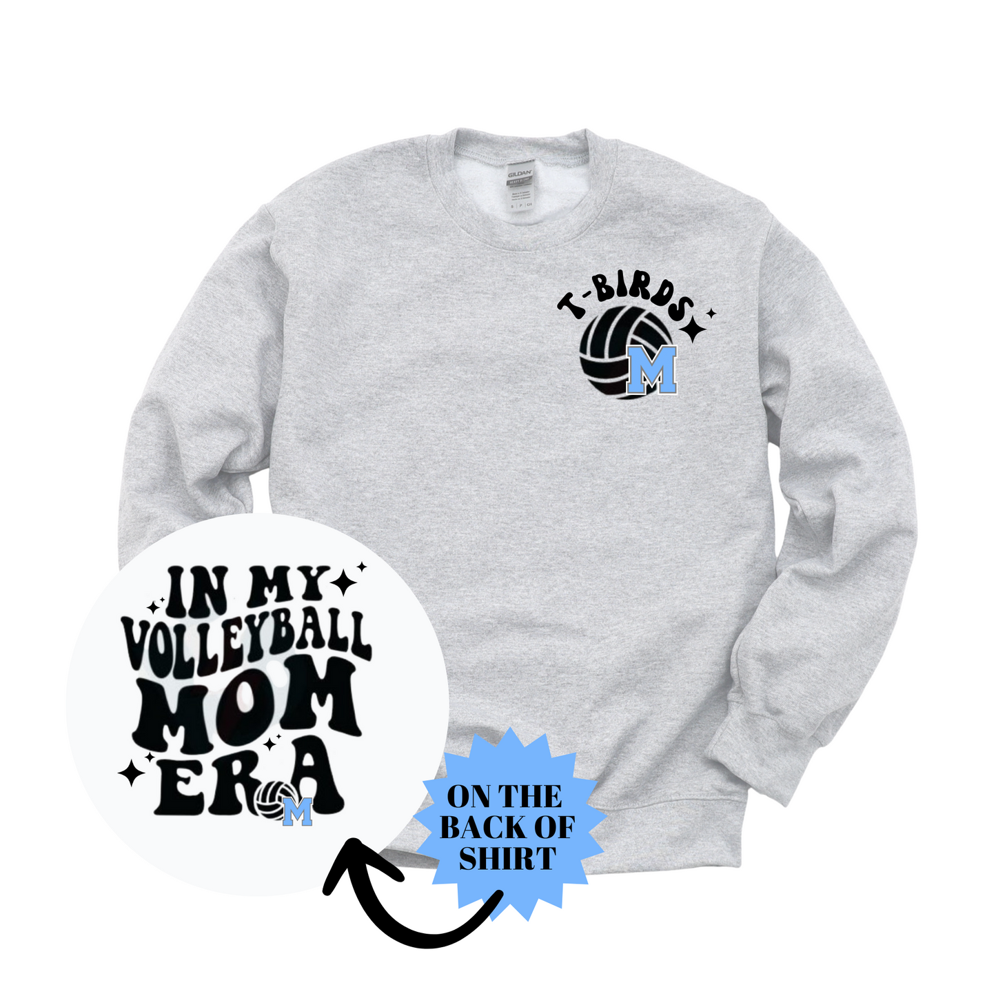 Mom Era Volleyball Crewneck Sweatshirt
