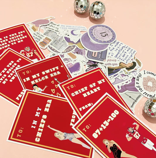 Chiefs Taylor Swift Sticker Valentines