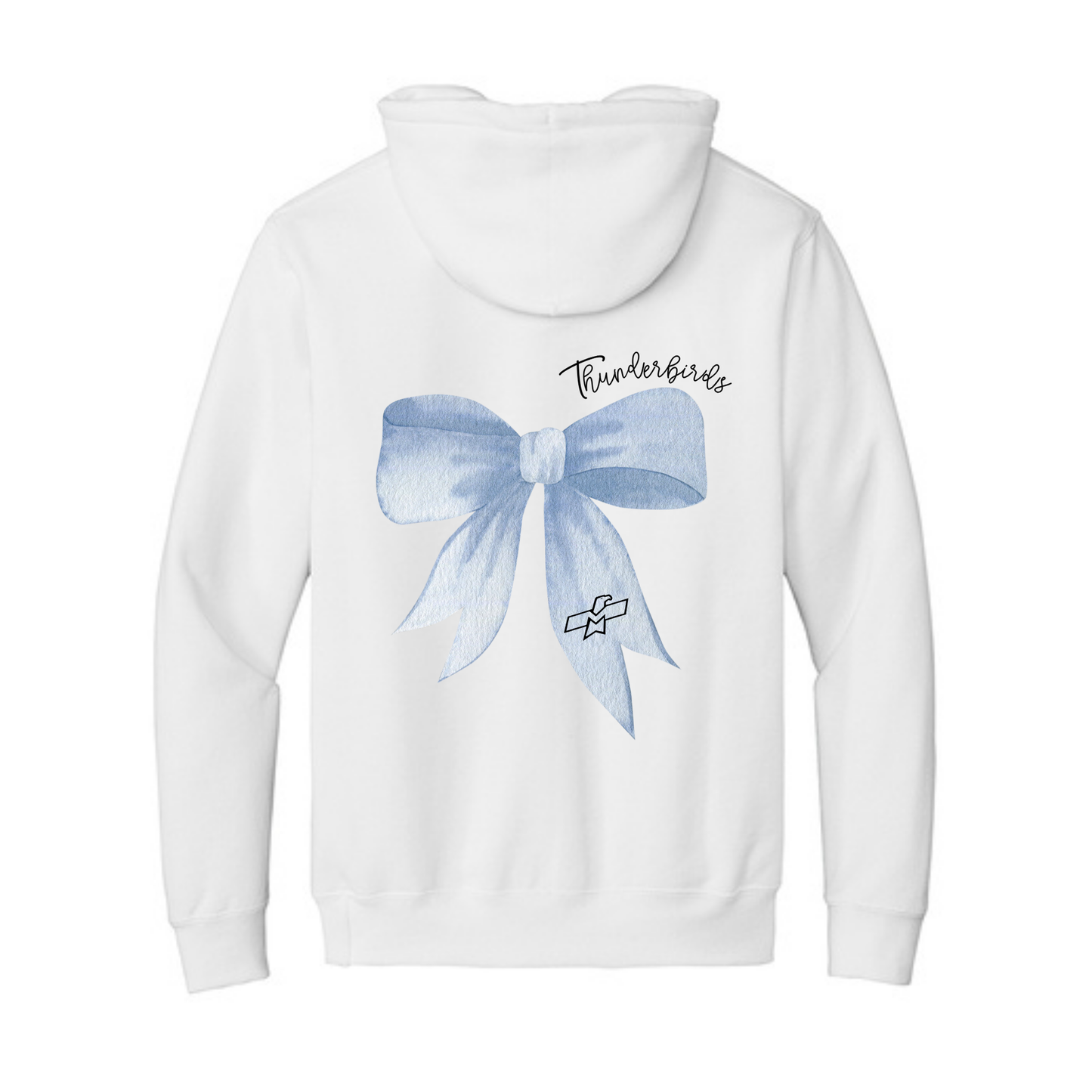 Watercolor Thunderbird Bow Full Zip Hooded Sweatshirt