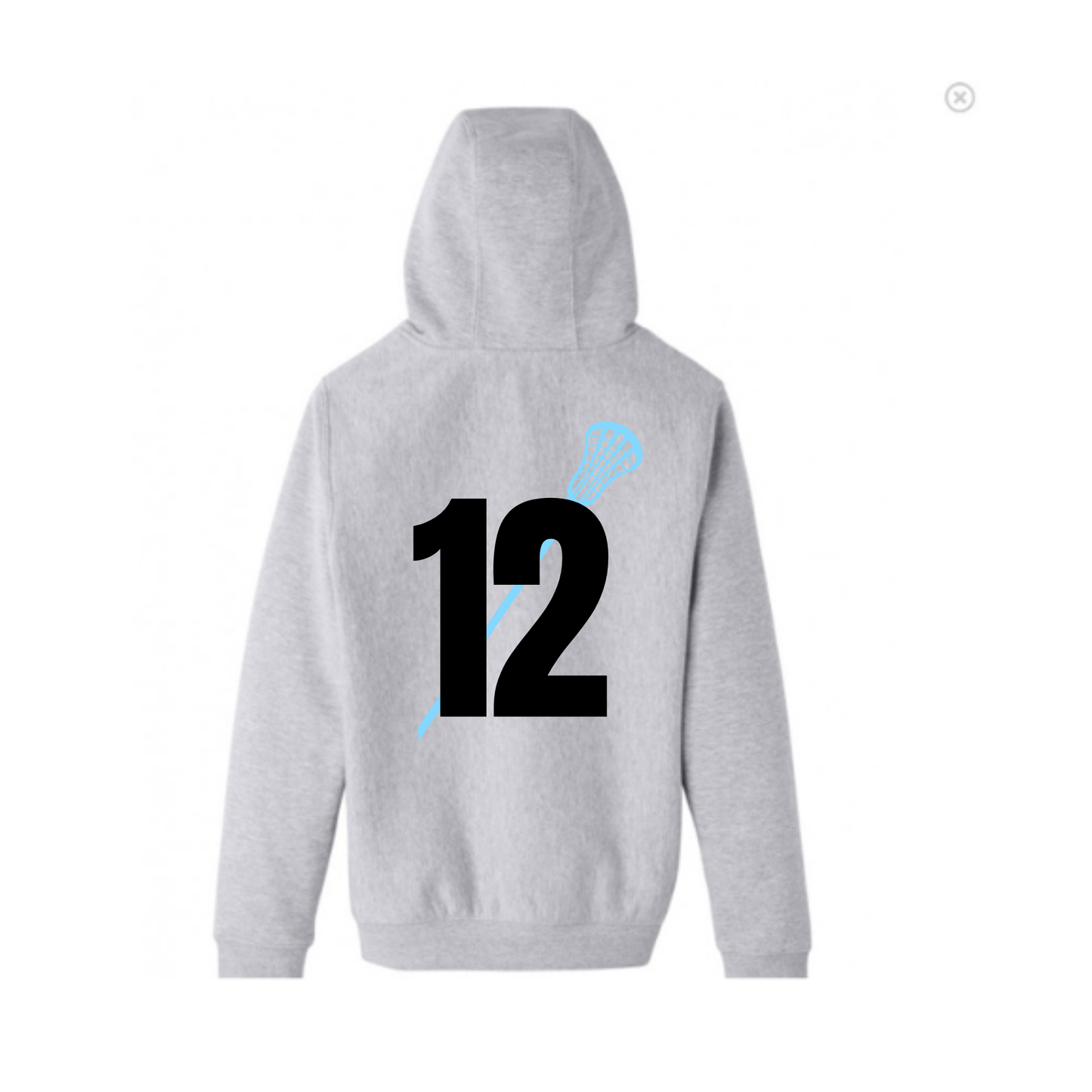 Lacrosse Sweatshirt Personalized with Number