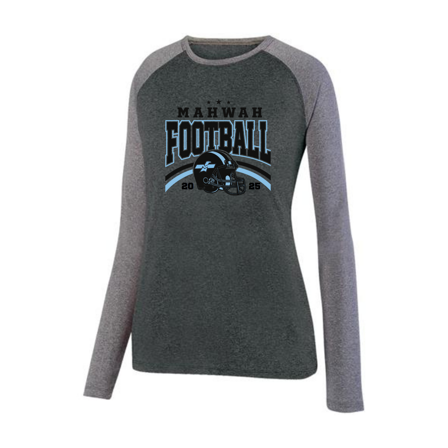 Football Two-Toned Long Sleeved Tee - Women's