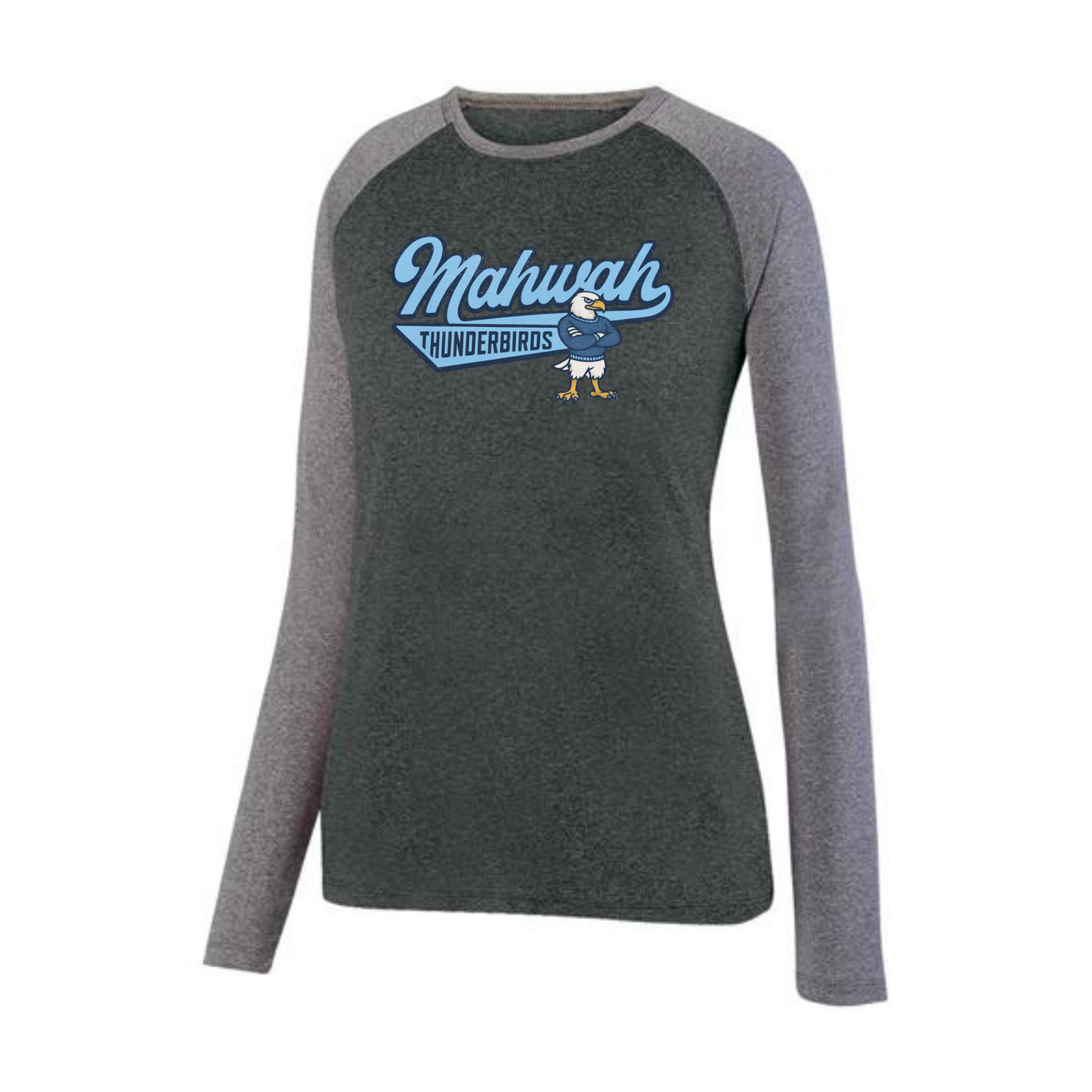 Football Two-Toned Long Sleeved Tee - Women's