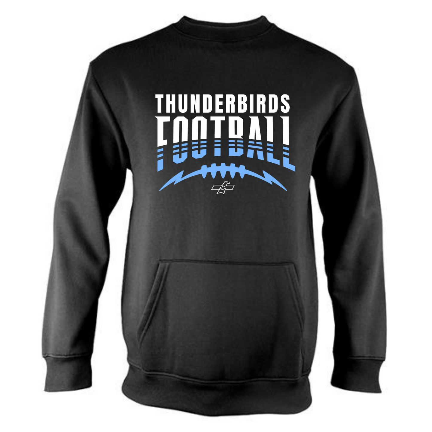 Men's Football Crewneck Sweatshirt with Pocket