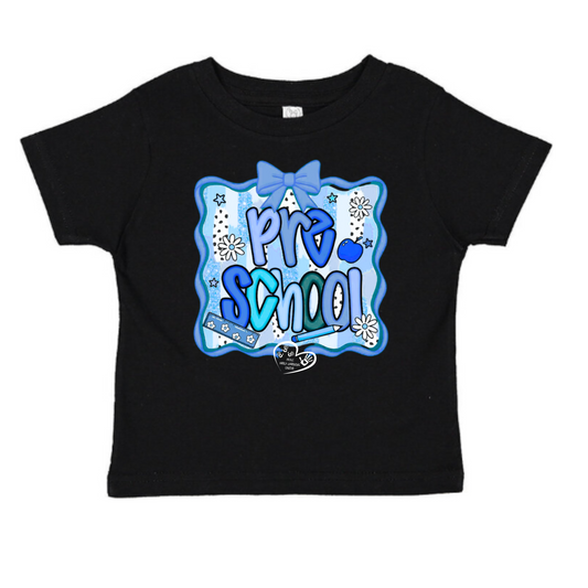 Bubble Font Pre School Toddler Tee