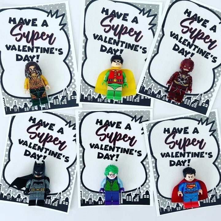 DC Superhero Figure Valentines