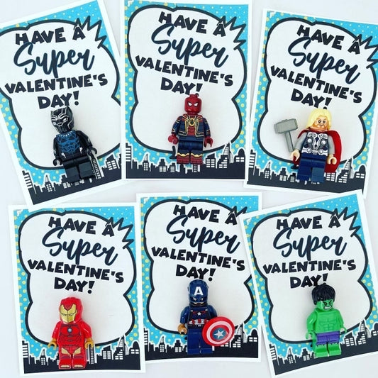 Superhero Figure Valentines