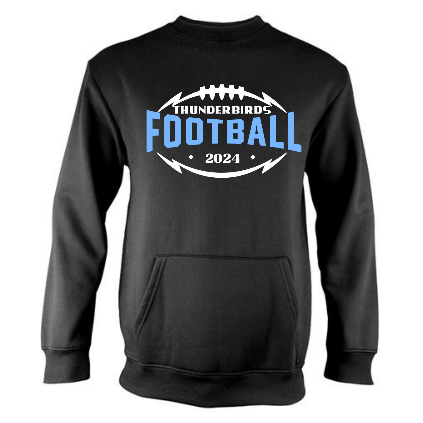 Men's 2024 Football Crewneck Sweatshirt with Pocket