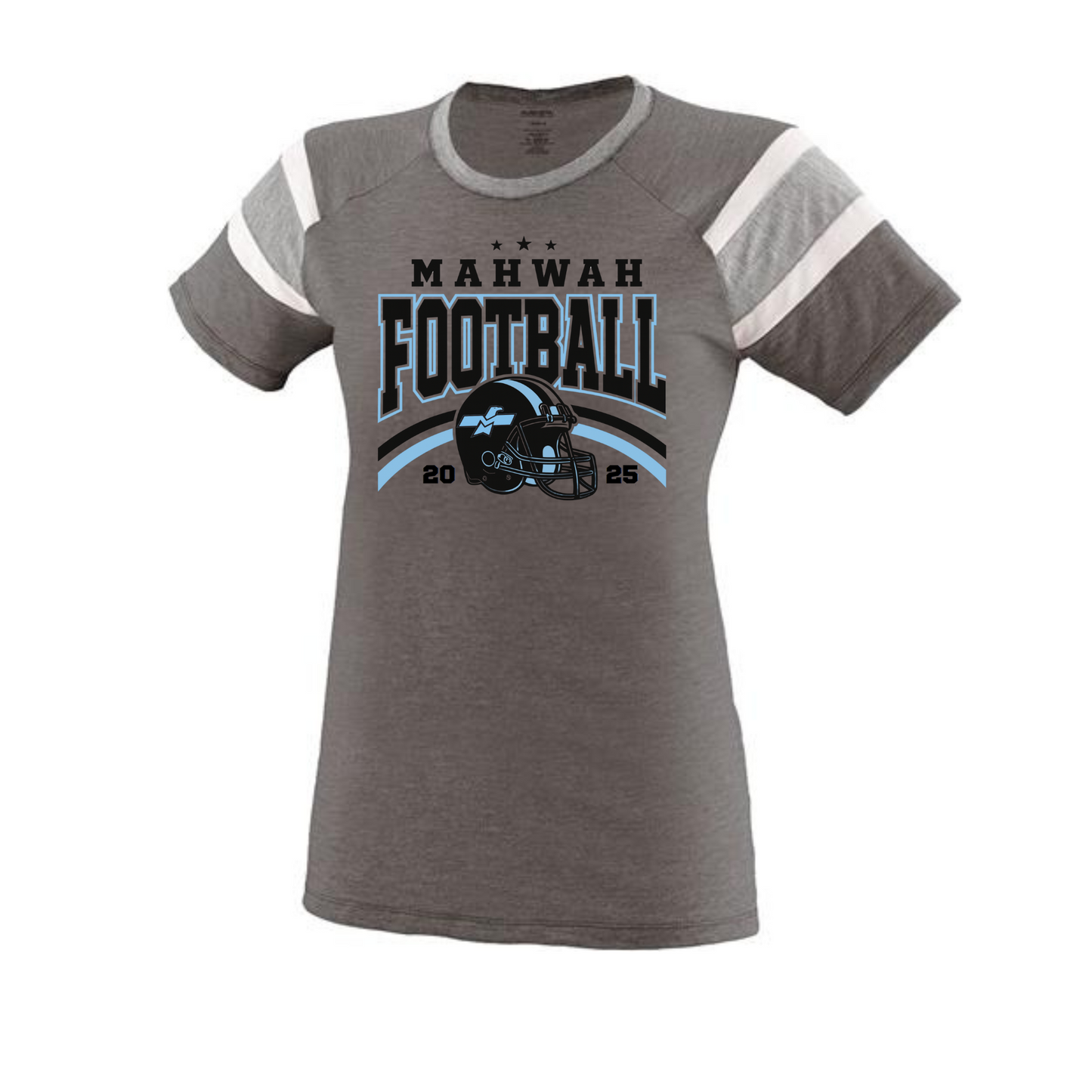 Football Two-Toned Short Sleeved Tee - Women's