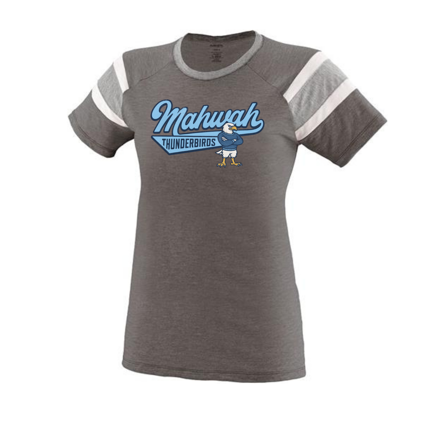 Football Two-Toned Short Sleeved Tee - Women's