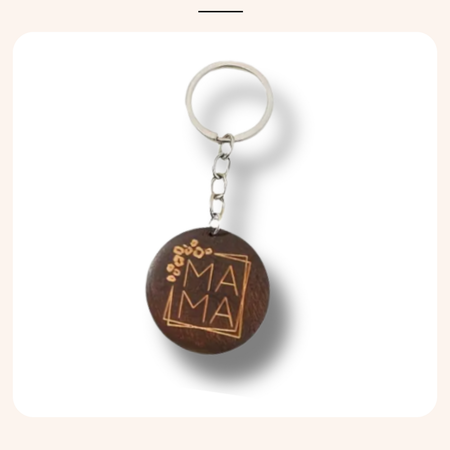 Mom Leather Keychain