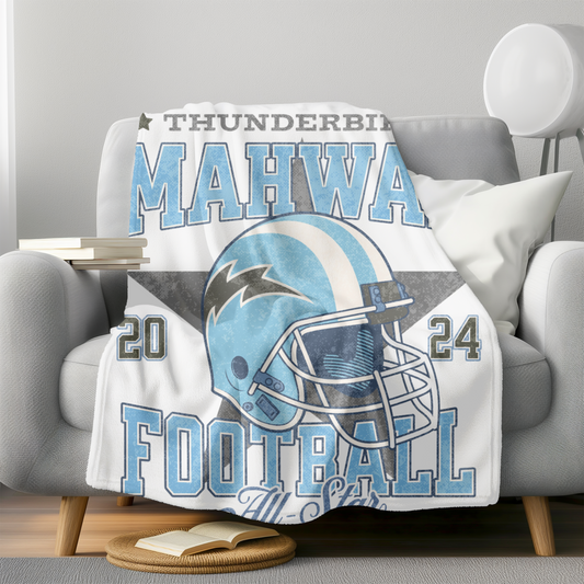 Mahwah All-Star Fleece Football Blanket