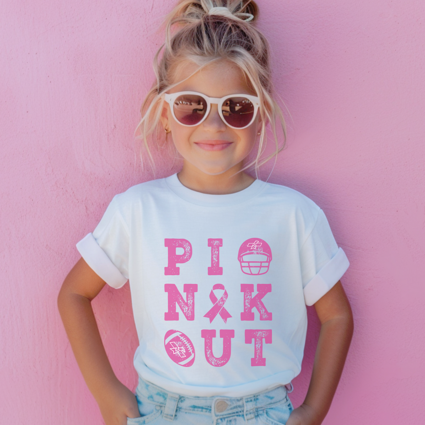 October Breast Cancer Awareness Pinkout Tee - Unisex Youth