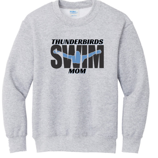 Thunderbirds Swim Mom Crewneck Sweatshirt
