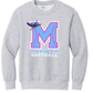 Mahwah M Pink Accent Crewneck Sweatshirt