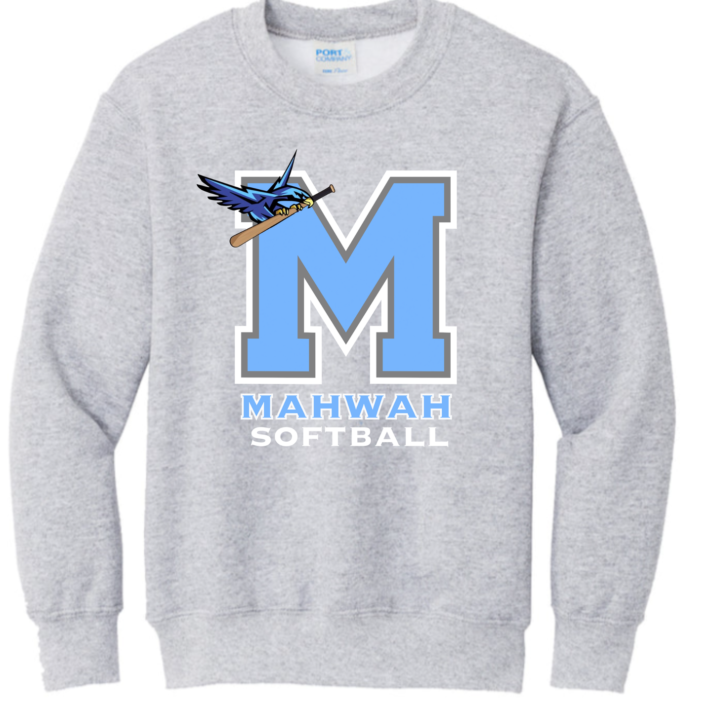 Mahwah M Softball Crewneck Sweatshirt