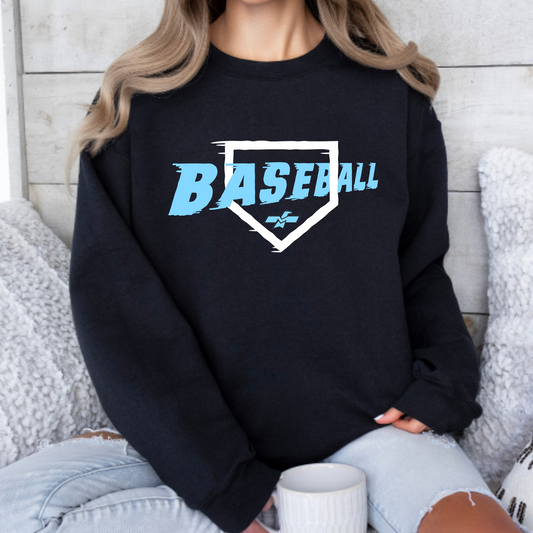 Mahwah Baseball Home Plate Crewneck Sweatshirt