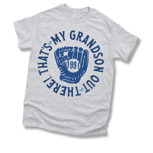 My Grandson Out There Personalized Tee