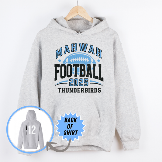 2025 Football Sweatshirt Personalized with Number