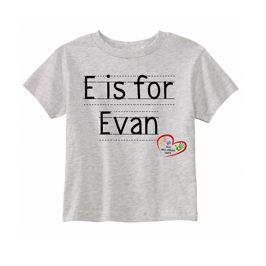 Personalized Name Notebook Toddler Tee
