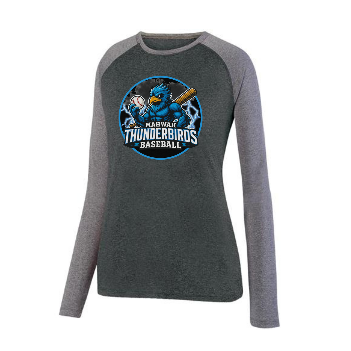 Thunderbird Baseball Two-Toned Long Sleeved Tee - Women's