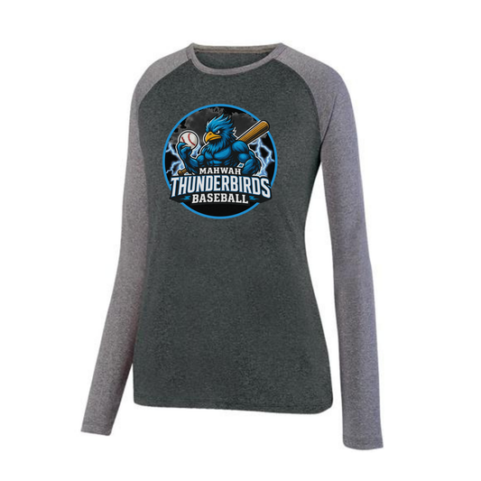 Thunderbird Baseball Two-Toned Long Sleeved Tee - Women's