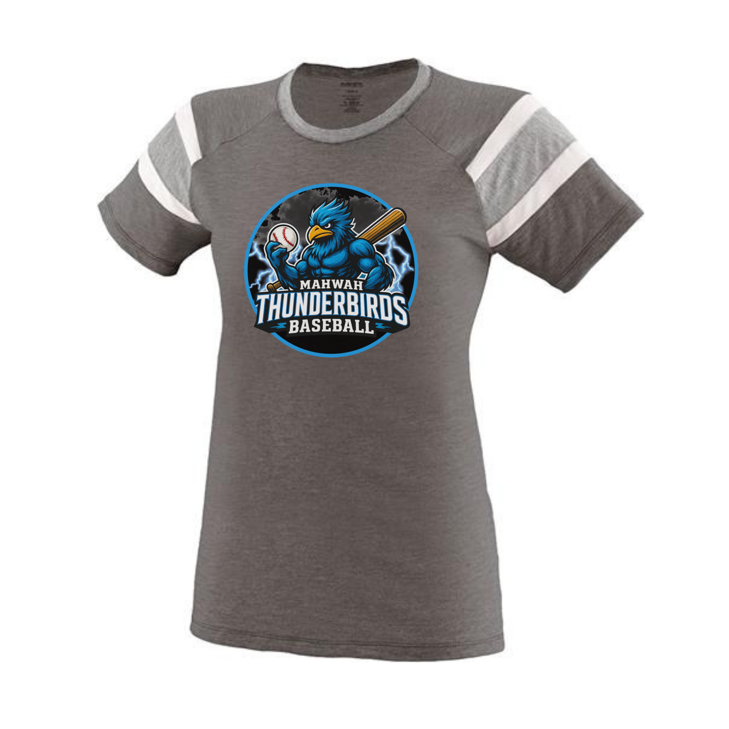 Thunderbird Baseball Two-Toned Short Sleeved Tee - Women's