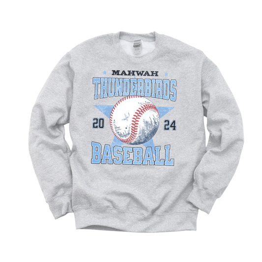 Mahwah Baseball Personalized Vintage Crewneck