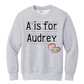 Personalized Name Notebook Adult Crewneck Sweatshirt