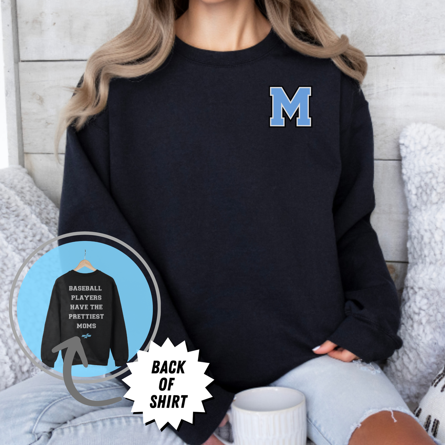 Prettiest Moms Crewneck Sweatshirt - Adult