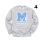 Volleyball Sweatshirt Gray Crewneck - Youth