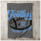 Personalized Fleece Football Blanket