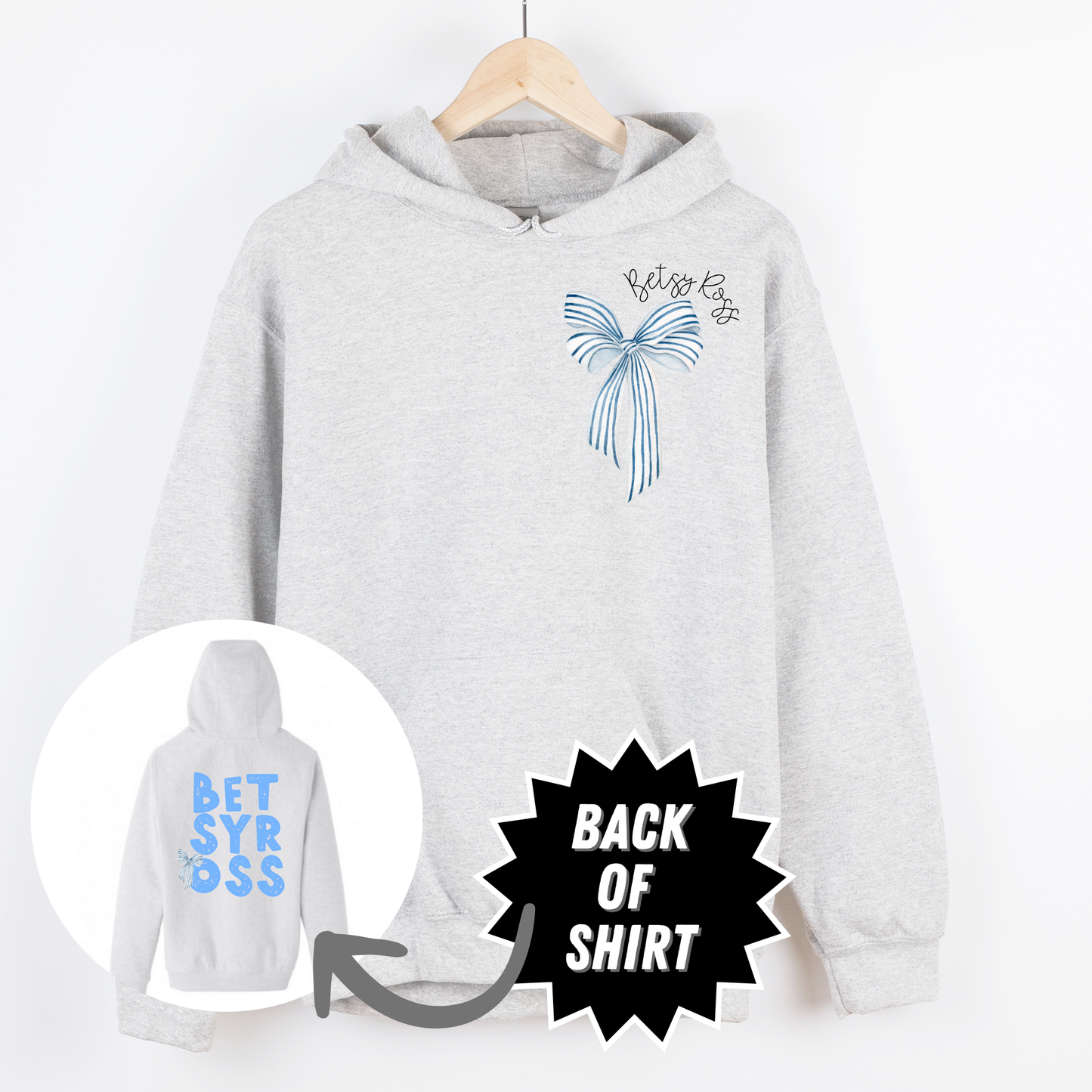 Betsy Bow Hooded Sweatshirt