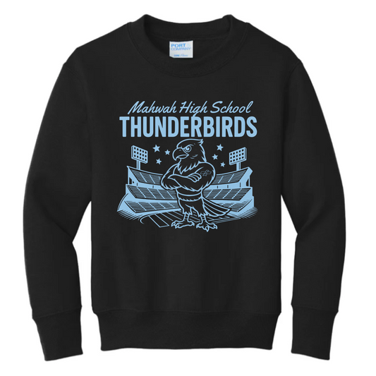 Retro Football Stadium Crewneck Sweatshirt