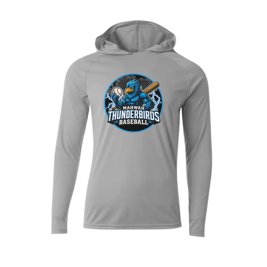 Thunderbird Baseball Long Sleeved Hooded Performance Tee