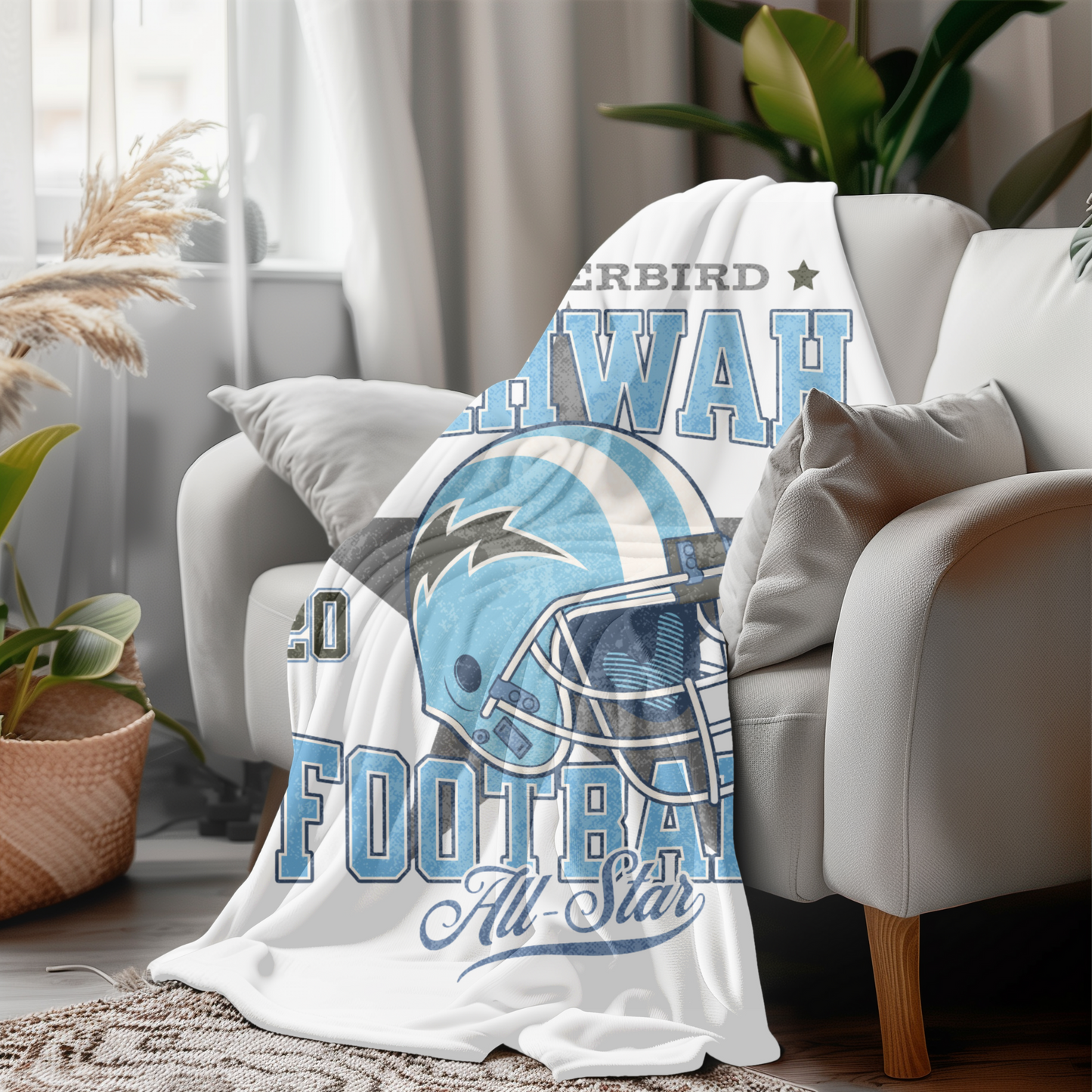 Mahwah All-Star Fleece Football Blanket