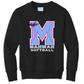 Mahwah M Pink Accent Crewneck Sweatshirt