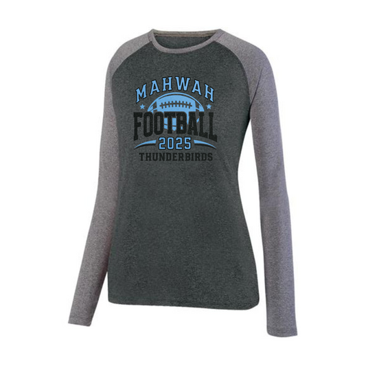 Football Two-Toned Long Sleeved Tee - Women's
