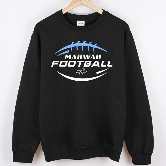 Mahwah Football Black Crewneck Sweatshirt