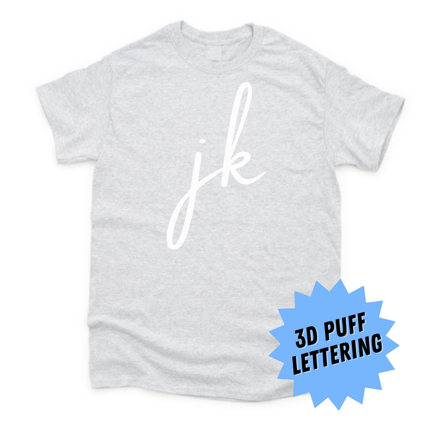 JK Puff Print Simplistic Tee