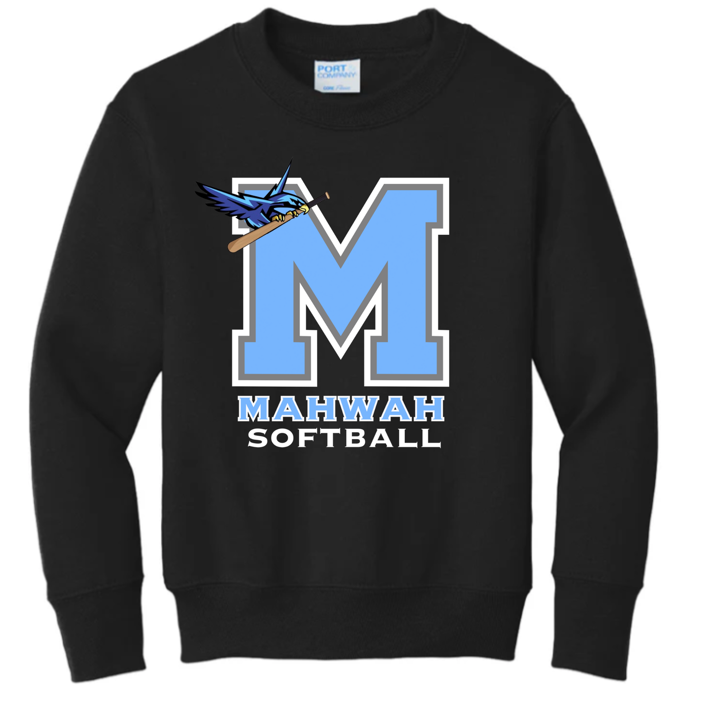 Mahwah M Softball Crewneck Sweatshirt