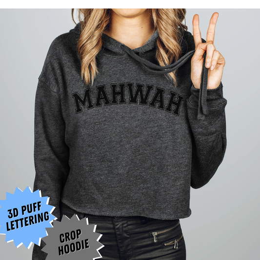 Puff Mahwah Women's Cropped Hooded Sweatshirt