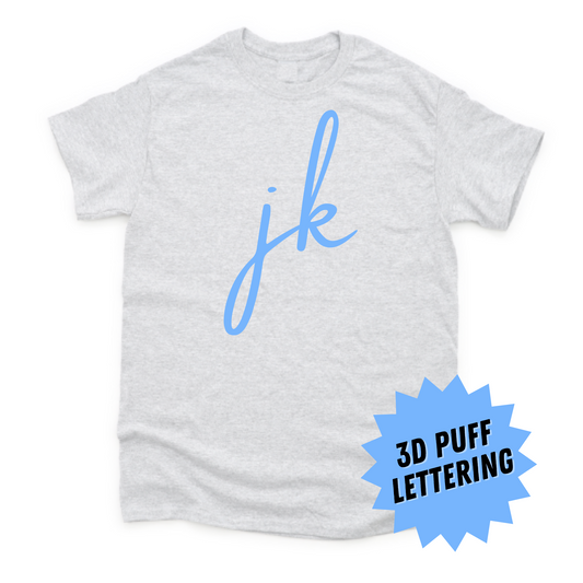 JK Puff Print Simplistic Tee