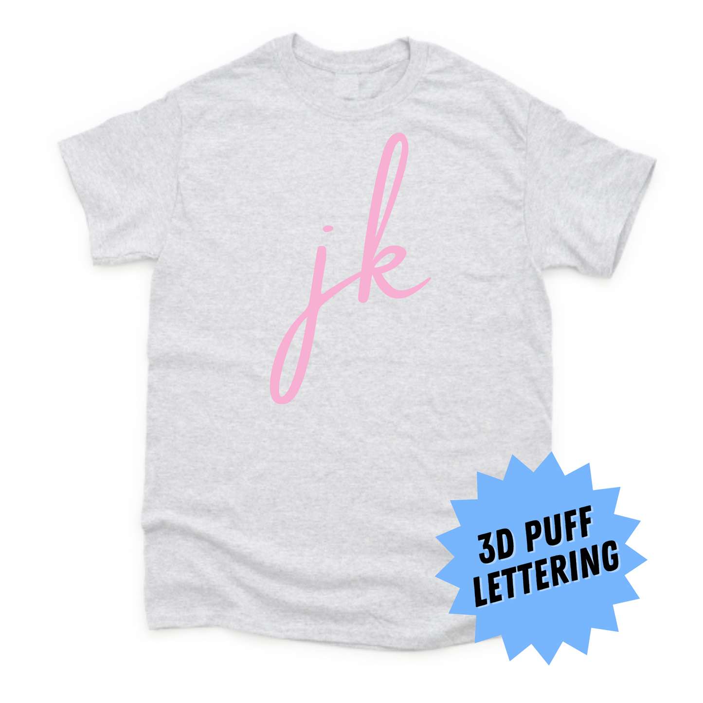 JK Puff Print Simplistic Tee